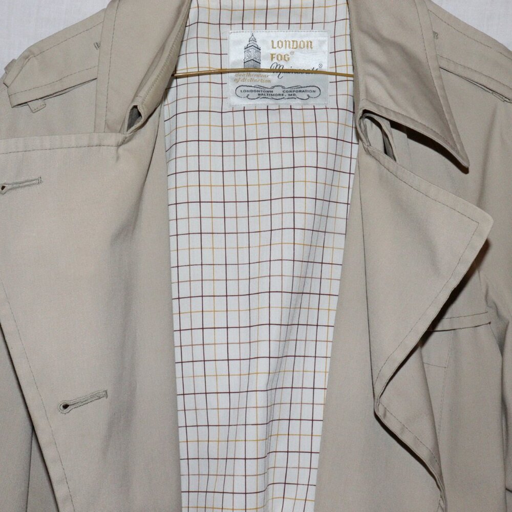 Vintage classic London fog rain/over coat 12 reg - Picture 3 of 7